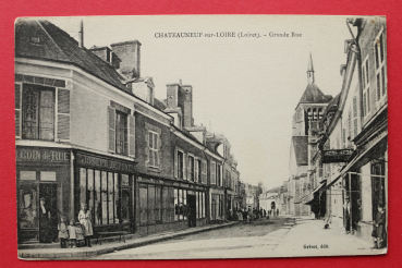 Ansichtskarte AK Chateauneuf sur Loire 1910-1930 Grande Rue Strassenansicht Frankreich France 45 Loiret